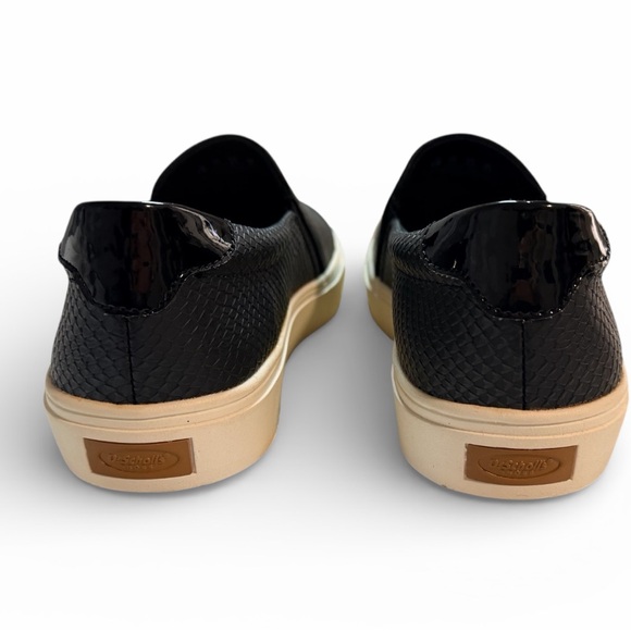 Dr Scholls Be Free Black Snake Embossed Slip On Sneaker SZ 8.5 Women's - Picture 6 of 6